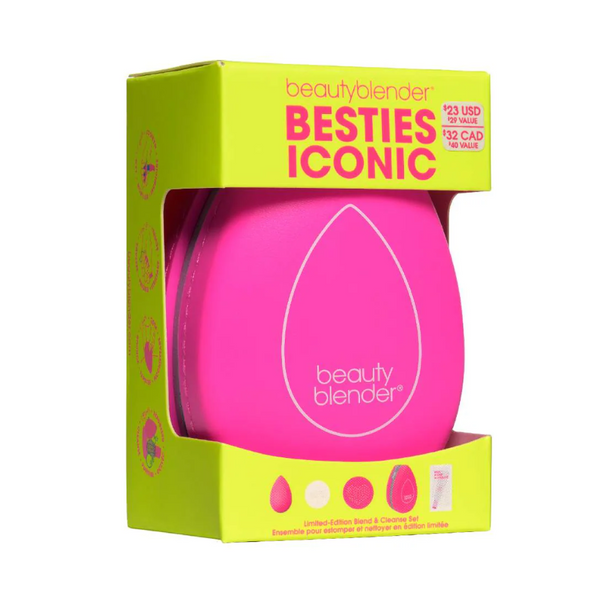 Besties Iconic Makeup Sponge and Cleanser Starter Set
