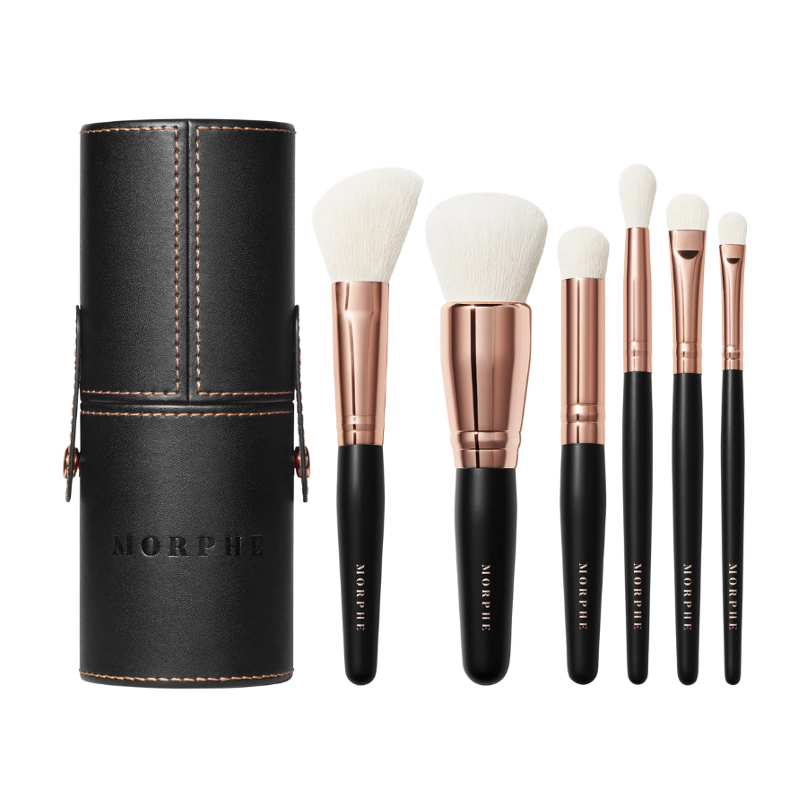 Rosé Away 6-Piece Face & Eye Travel Brush Set