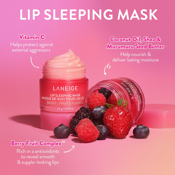 Lip Sleeping Mask Intense Hydration with Vitamin C - Berry
